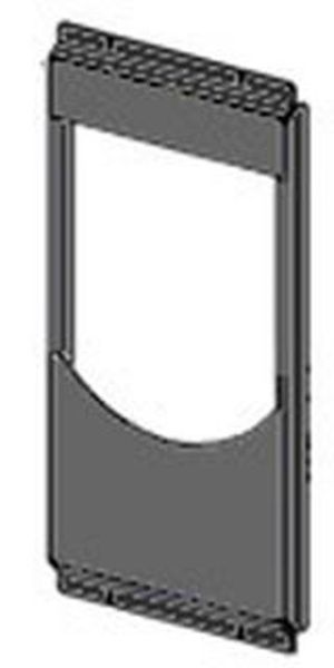 43640425 Schwarze Feuerstellenfront für Mercury 6 kW, Omega '05, Planet '05, Saturn '05