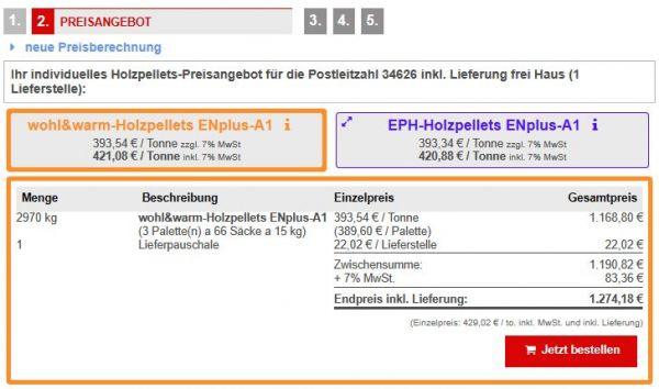 Holzpellets von Günther-Energie in Bebra