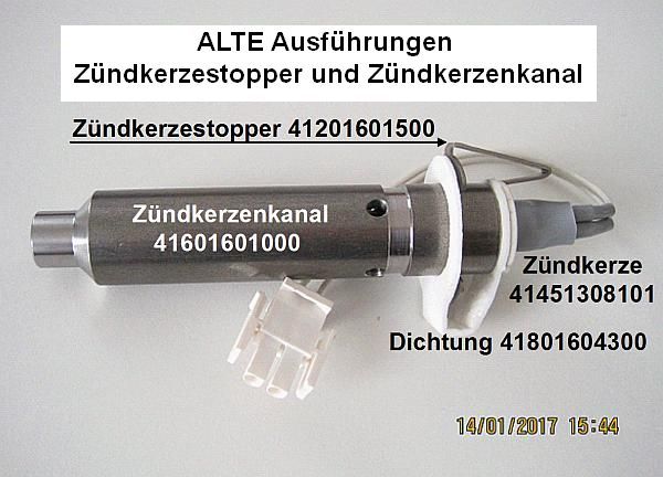 Zündkerzenkanal 41601802700 für keramische Zündkerze HYDROMATIC