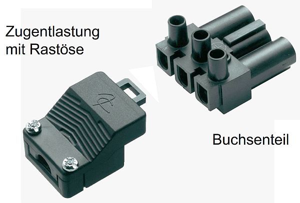 Steckverbinder-Buchsenteil mit Rastöse