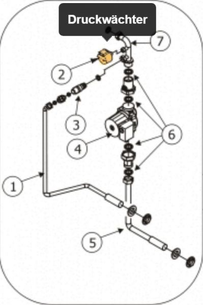 Druckwächter 41451800100 für Athos, Nova, Polar