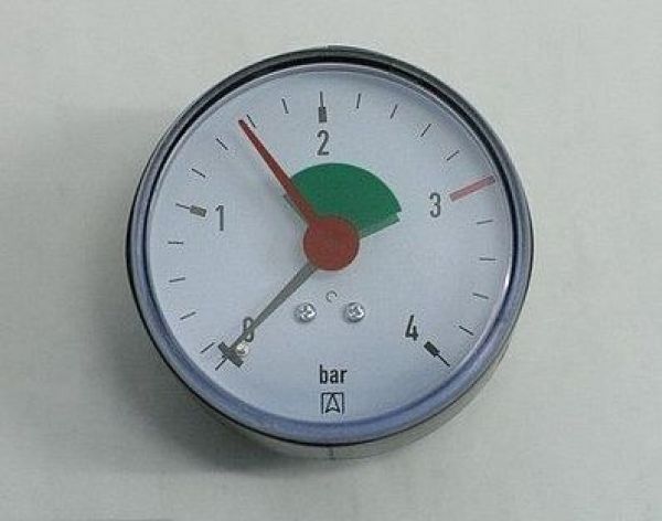 Afriso Heizungsmanometer 0-2,5/4 bar 3/8" axial 63 mm