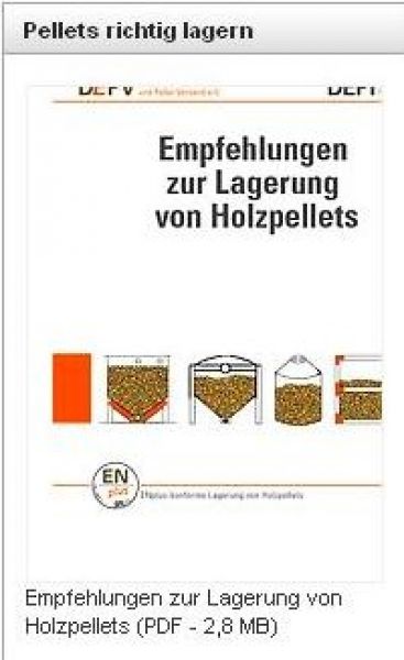 Lagerung von Holzpellets