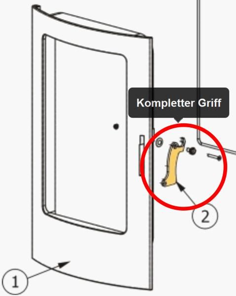 Kompletter Griff für Feuertür - 41400908660